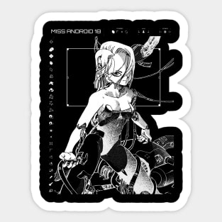 MISS ANDROID 18 Sticker